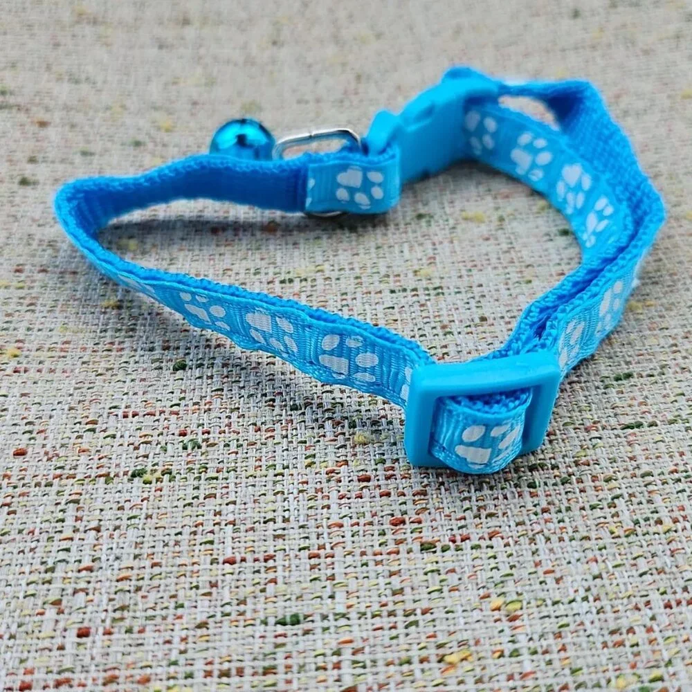 Cat Collar Blue Fashion Pet Collar Bell Collar Adjustable Unbranded NEW